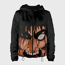 Куртка с капюшоном женская Берсерк Гац, цвет: 3D-черный