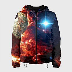 Женская куртка Яркая звезда в космическом пространстве