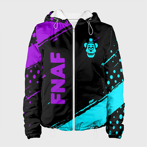 Женская куртка Фредди - neon / 3D-Белый – фото 1