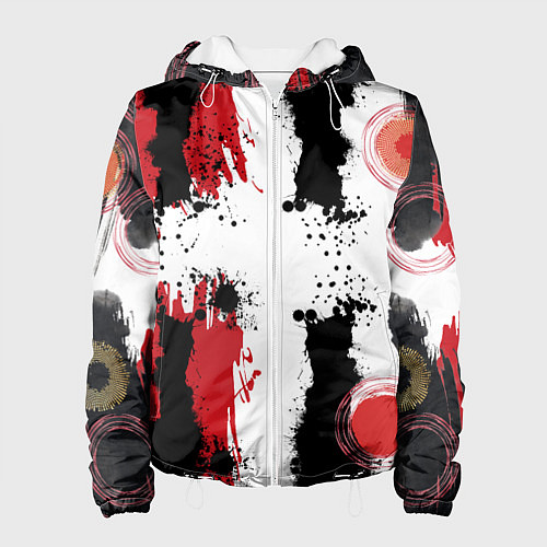 Женская куртка Живописная Абстракция / 3D-Белый – фото 1