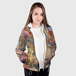 Куртка с капюшоном женская Горная порода возраст которых превышает 3,6 миллиа, цвет: 3D-белый — фото 2