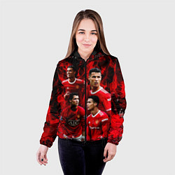 Куртка с капюшоном женская Криштиану Роналду Манчестер Юнайтед, цвет: 3D-черный — фото 2