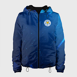 Женская куртка Сборная Уругвая синяя абстракция