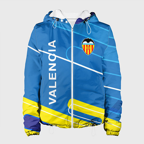 Женская куртка Valencia Абстракция / 3D-Белый – фото 1