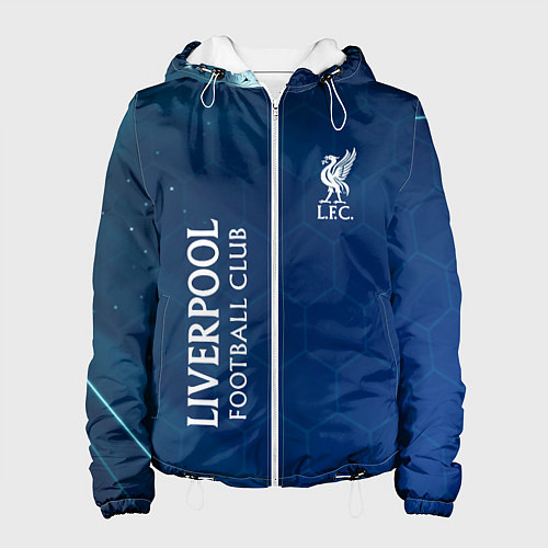 Женская куртка Liverpool Соты Абстракция / 3D-Белый – фото 1