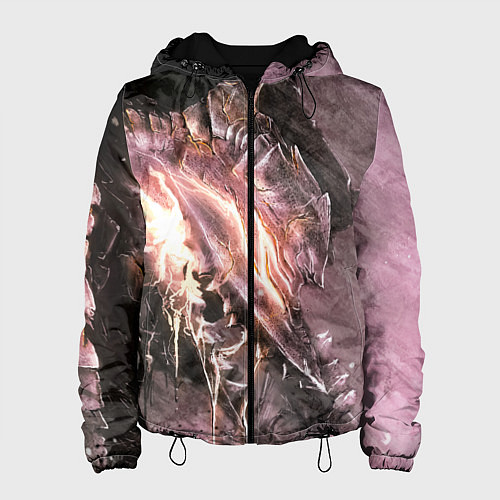 Женская куртка Берсерк Гатс В Доспехах Извергает Огонь / 3D-Черный – фото 1