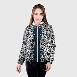 Куртка с капюшоном женская Белый шум, цвет: 3D-белый — фото 2