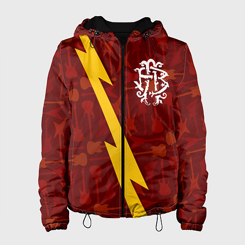 Женская куртка Nickelback гитары и молния / 3D-Черный – фото 1