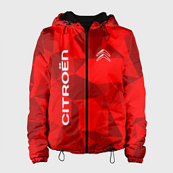 Куртка с капюшоном женская Citroёn - logo, цвет: 3D-черный