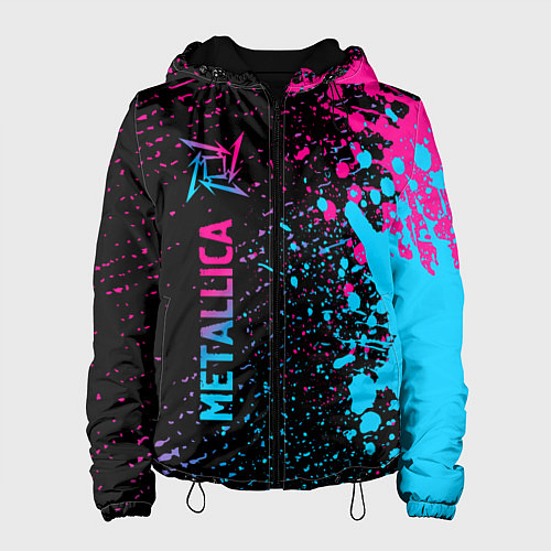 Женская куртка Metallica - neon gradient: по-вертикали / 3D-Черный – фото 1