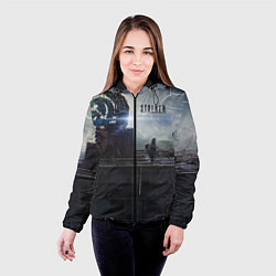 Куртка с капюшоном женская STALKER Герб СССР В Припяти, цвет: 3D-черный — фото 2
