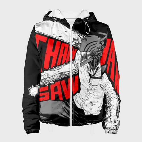 Женская куртка Человек-бензопила: Дэндзи / 3D-Белый – фото 1