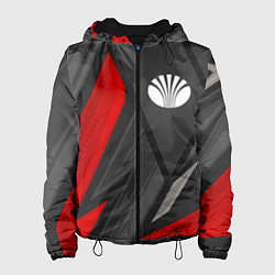 Куртка с капюшоном женская Daewoo sports racing, цвет: 3D-черный