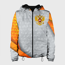 Куртка с капюшоном женская Orange & silver Russia, цвет: 3D-черный