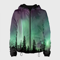 Женская куртка Сияние над лесом