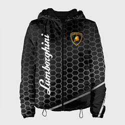 Куртка с капюшоном женская Lamborghini карбон, цвет: 3D-черный