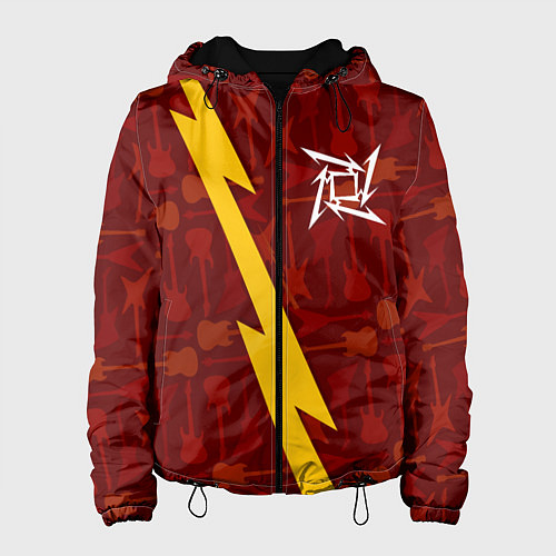 Женская куртка Metallica гитары и молния / 3D-Черный – фото 1