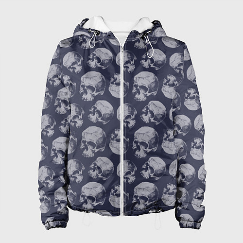 Женская куртка Череп и челюсть / 3D-Белый – фото 1