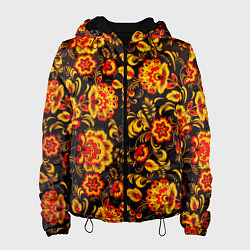 Женская куртка Хохлома роспись