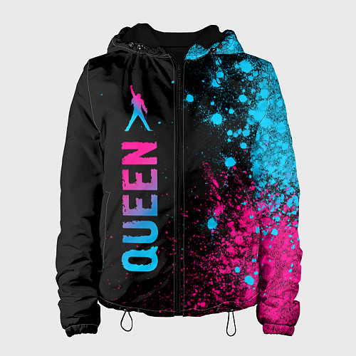 Женская куртка Queen - neon gradient: по-вертикали / 3D-Черный – фото 1