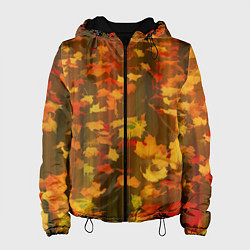 Куртка с капюшоном женская Осеннее золото, цвет: 3D-черный