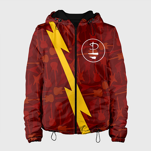 Женская куртка Pink Floyd гитары и молния / 3D-Черный – фото 1