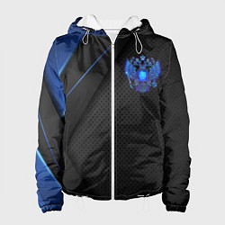 Женская куртка Черно-синий герб России