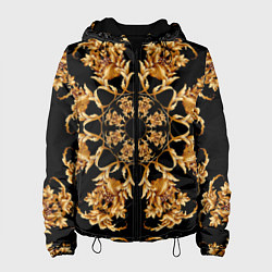 Женская куртка Золотая гжель солнечный цветок