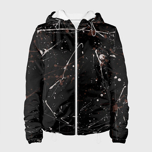 Женская куртка Малярные пятна / 3D-Белый – фото 1