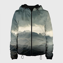 Женская куртка Пасмурная погода в горах Пейзаж