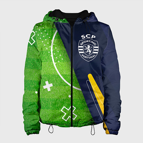 Женская куртка Sporting football field / 3D-Черный – фото 1