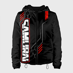 Женская куртка Samurai - Красный техно - Киберпанк