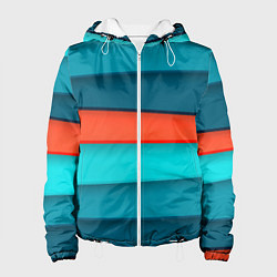 Женская куртка Геометрические непараллельные пластины