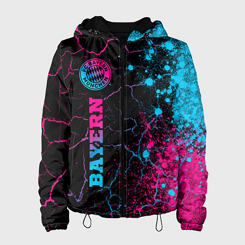 Женская куртка Bayern - neon gradient: по-вертикали / 3D-Черный – фото 1