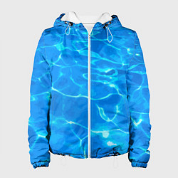 Женская куртка Абстрактные волны бассейна - текстура
