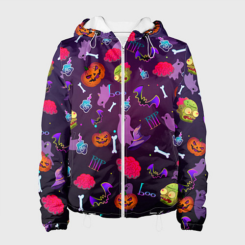Женская куртка Это Хэллоуин / 3D-Белый – фото 1