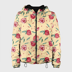 Женская куртка Узор с акварельными гранатами