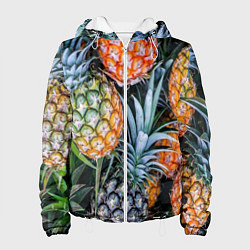 Женская куртка Фон из ананасов