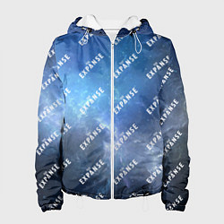 Куртка с капюшоном женская The Expanse pattern, цвет: 3D-белый