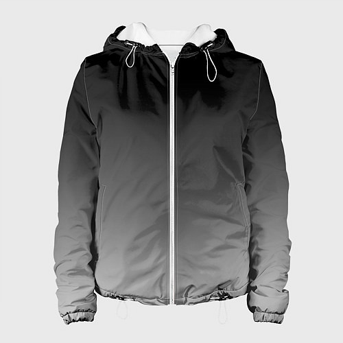 Женская куртка Серый градиент / 3D-Белый – фото 1