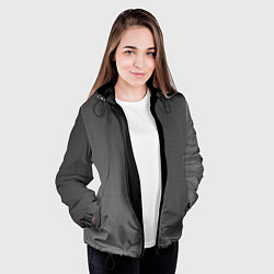 Куртка с капюшоном женская Стальной фон, цвет: 3D-черный — фото 2