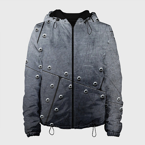 Женская куртка Стальные пластины / 3D-Черный – фото 1