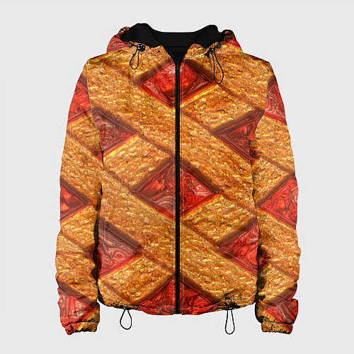 Женская куртка Сладкий вишневый пирог / 3D-Черный – фото 1