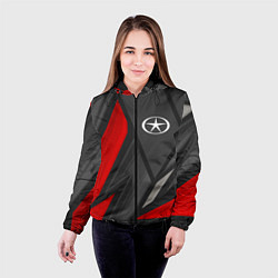 Куртка с капюшоном женская JAC sports racing, цвет: 3D-черный — фото 2