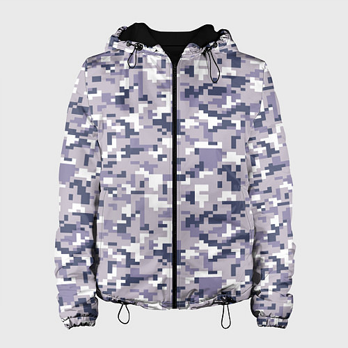 Женская куртка Камуфляж ACUpat серый пиксель / 3D-Черный – фото 1