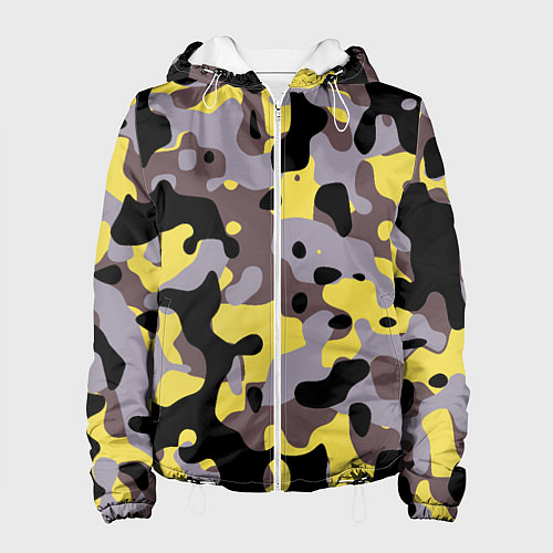 Женская куртка Камуфляж Yellow Stinger / 3D-Белый – фото 1