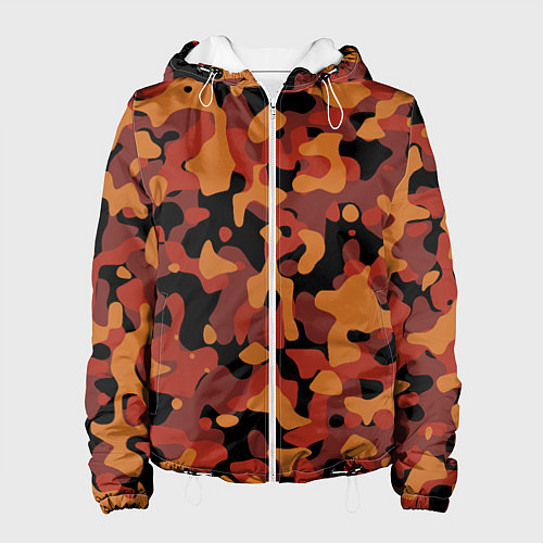 Женская куртка Камуфляж Common Orange / 3D-Белый – фото 1