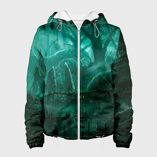 Женская куртка Причал у болота / 3D-Белый – фото 1