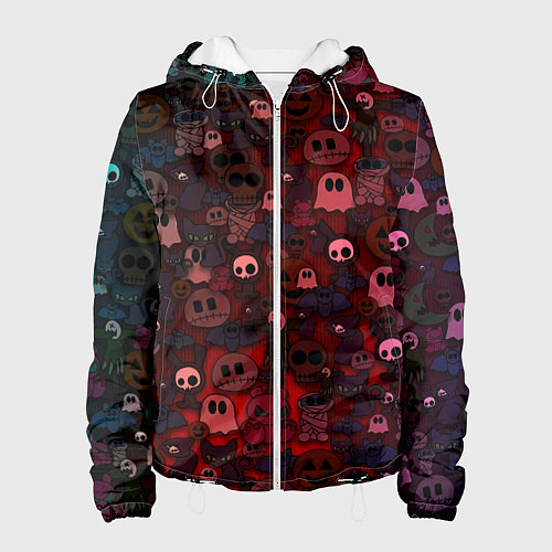 Женская куртка Плюшевые вестники ночи / 3D-Белый – фото 1