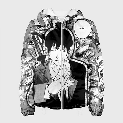 Женская куртка Аки Человек Бензопила / 3D-Белый – фото 1